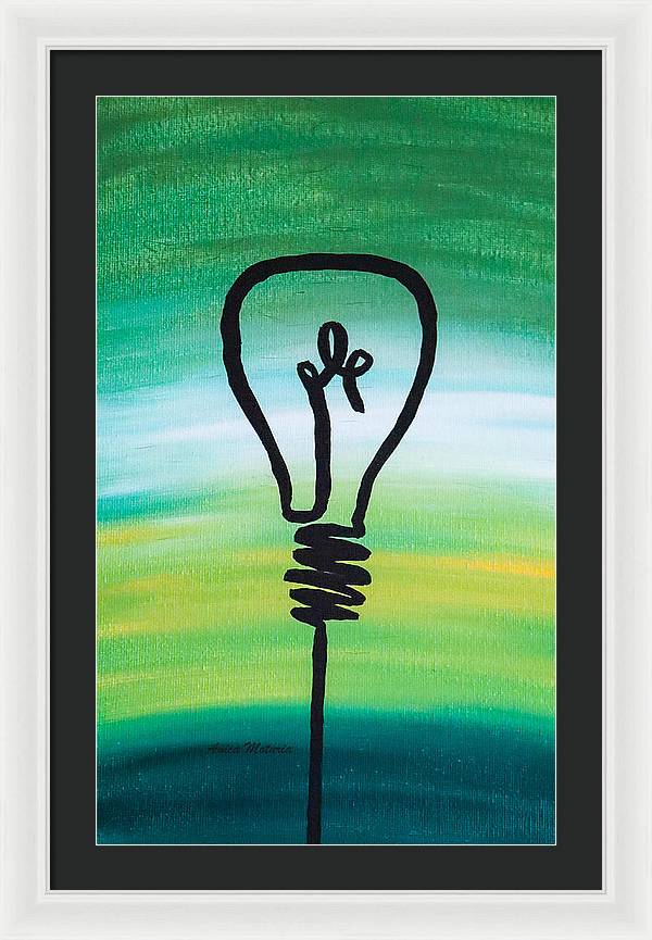 Light Bulb - Framed Print - Customizable