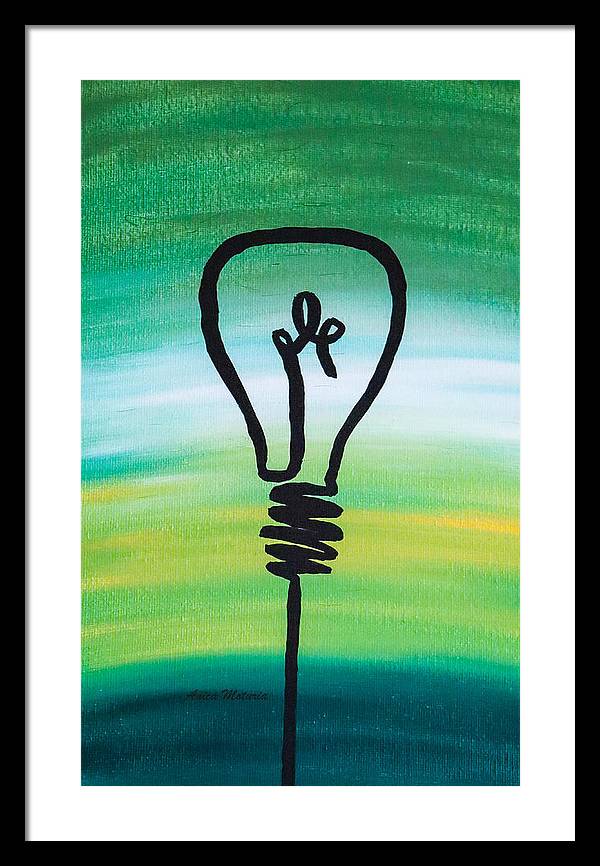 Light Bulb - Framed Print - Customizable