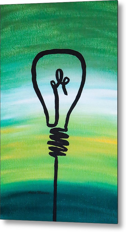 Light Bulb - Metal Print - Customizable