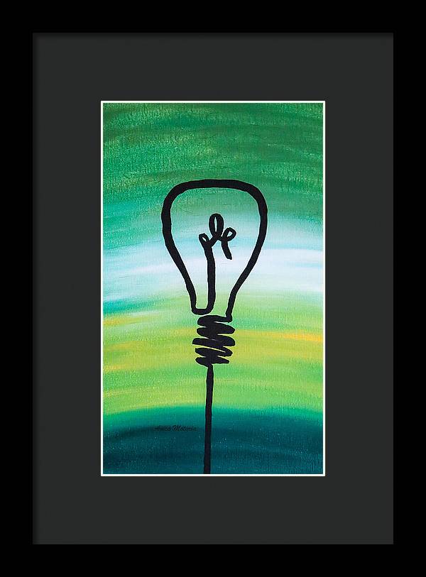 Light Bulb - Framed Print - Customizable