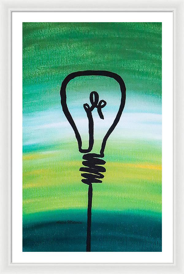 Light Bulb - Framed Print - Customizable