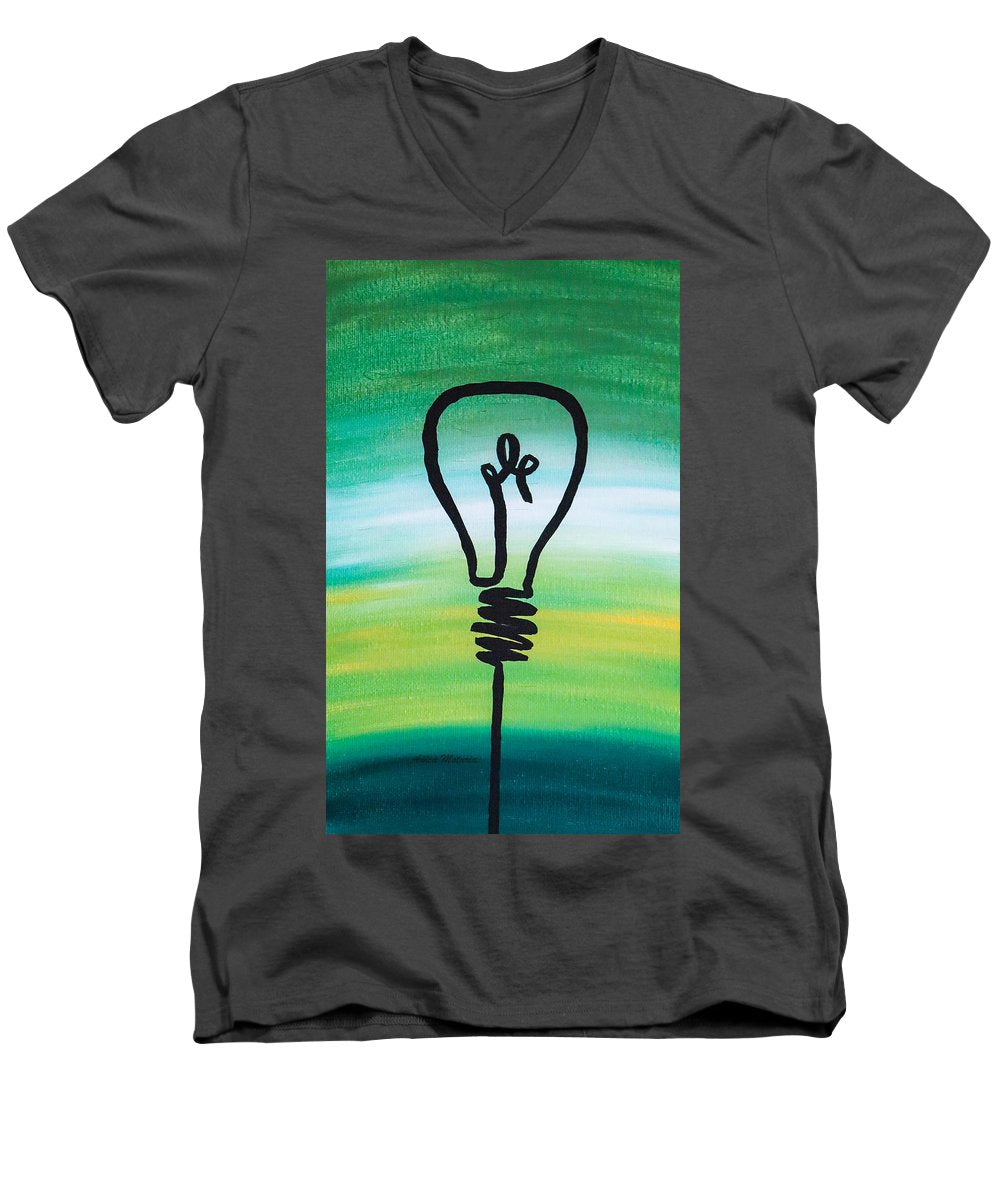 Light Bulb - Men's V-Neck T-Shirt - Customizable