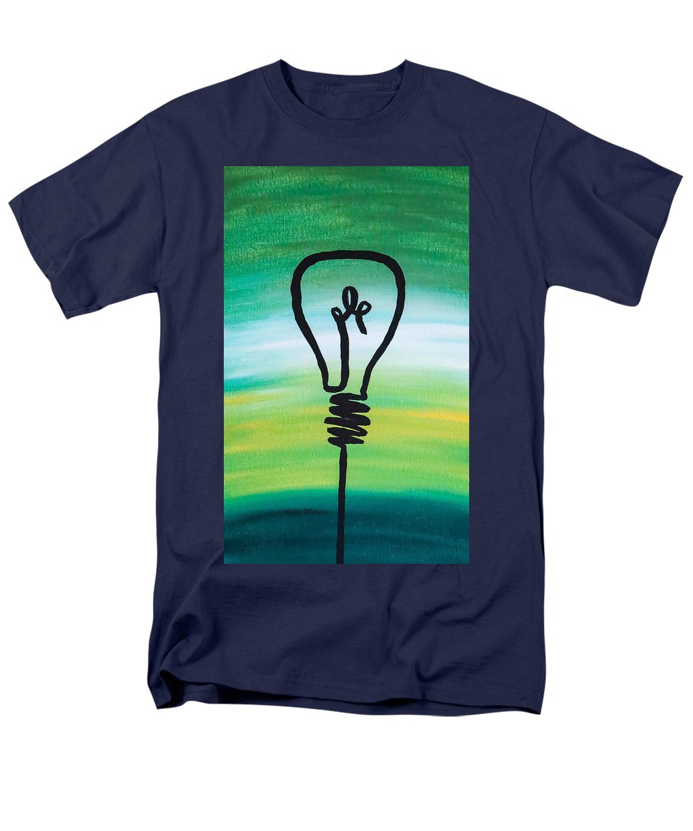 Light Bulb - Men's T-Shirt  (Regular Fit) - Customizable