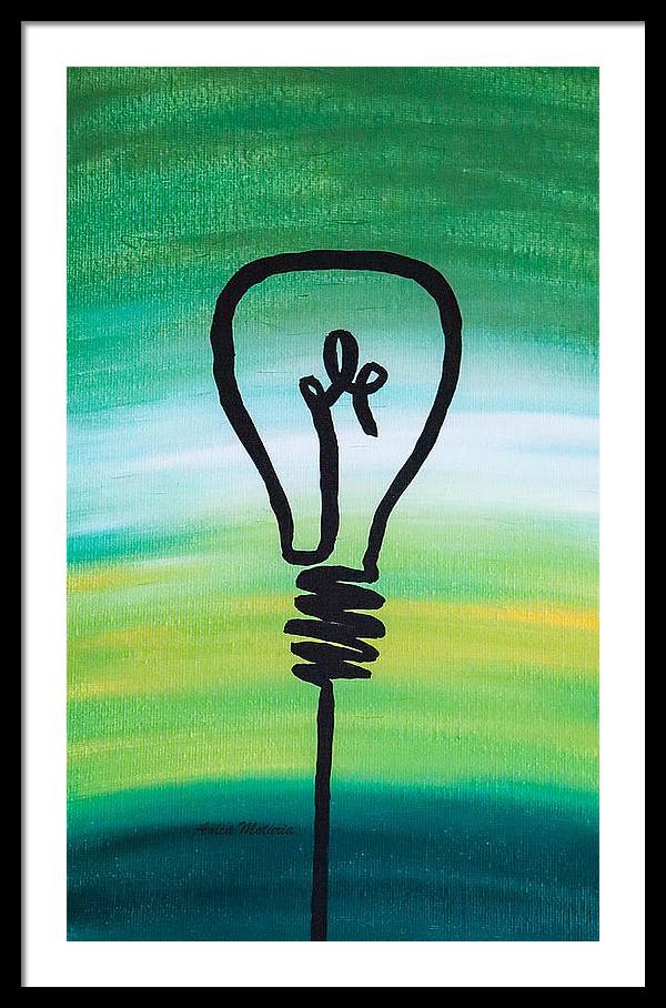 Light Bulb - Framed Print - Customizable