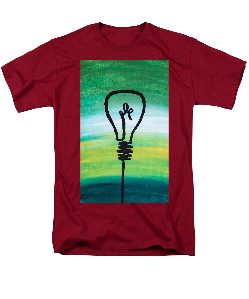 Light Bulb - Men's T-Shirt  (Regular Fit) - Customizable