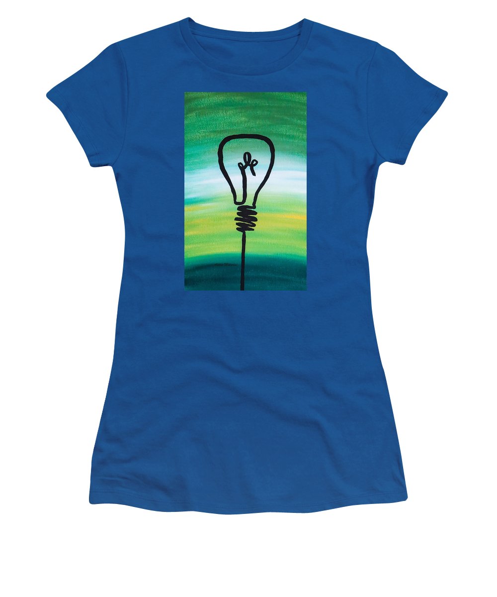 Light Bulb - Women's T-Shirt - Customizable