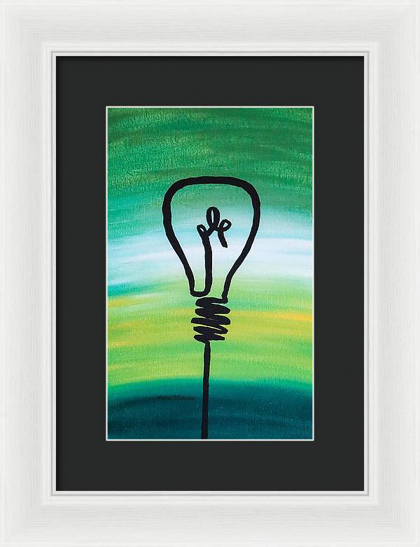 Light Bulb - Framed Print - Customizable