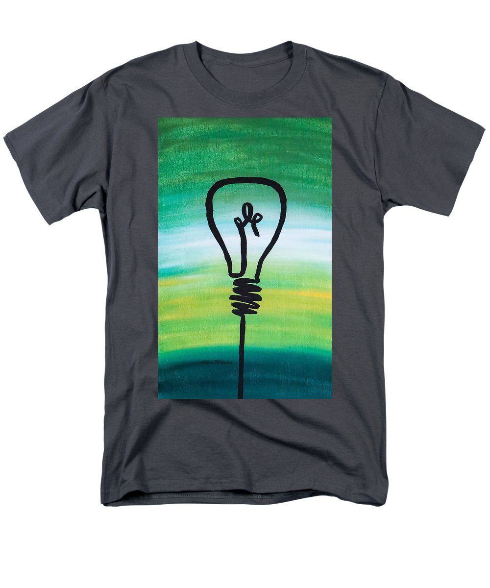 Light Bulb - Men's T-Shirt  (Regular Fit) - Customizable