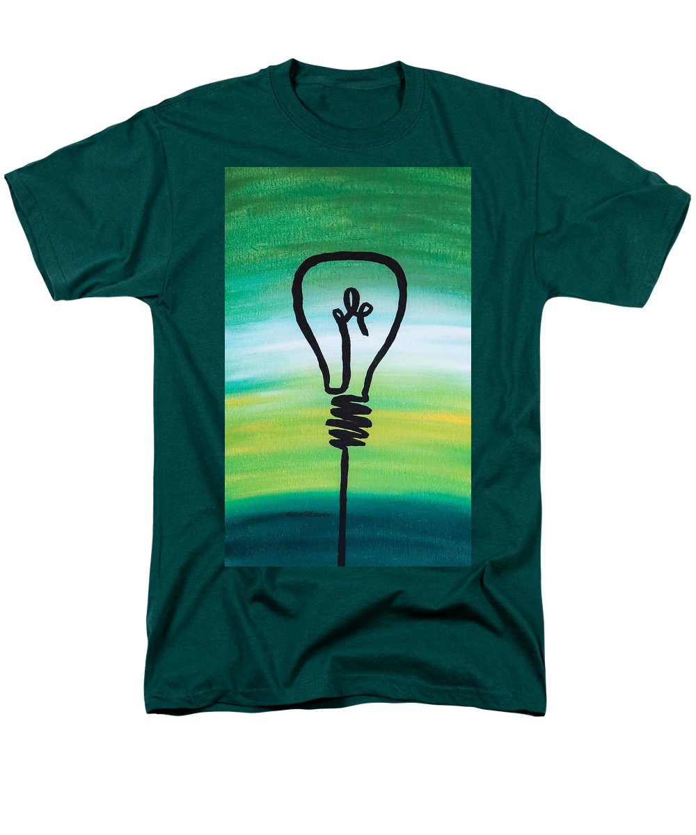 Light Bulb - Men's T-Shirt  (Regular Fit) - Customizable