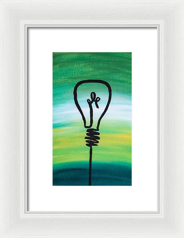 Light Bulb - Framed Print - Customizable