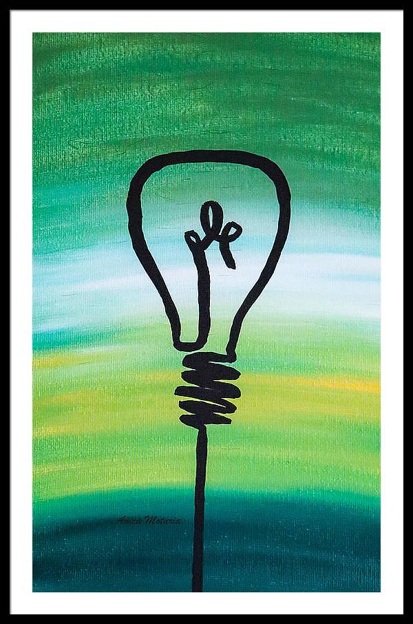 Light Bulb - Framed Print - Customizable