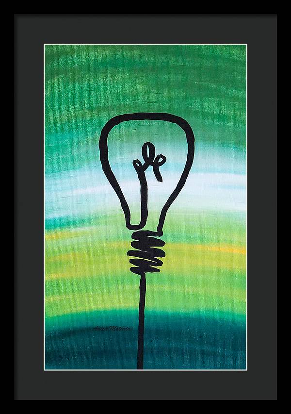 Light Bulb - Framed Print - Customizable