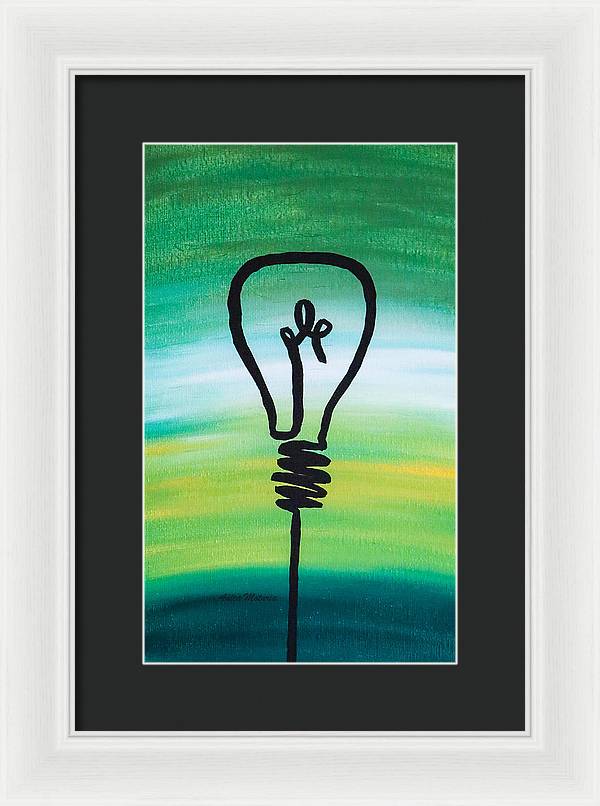 Light Bulb - Framed Print - Customizable