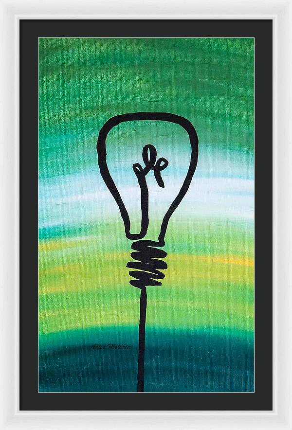 Light Bulb - Framed Print - Customizable