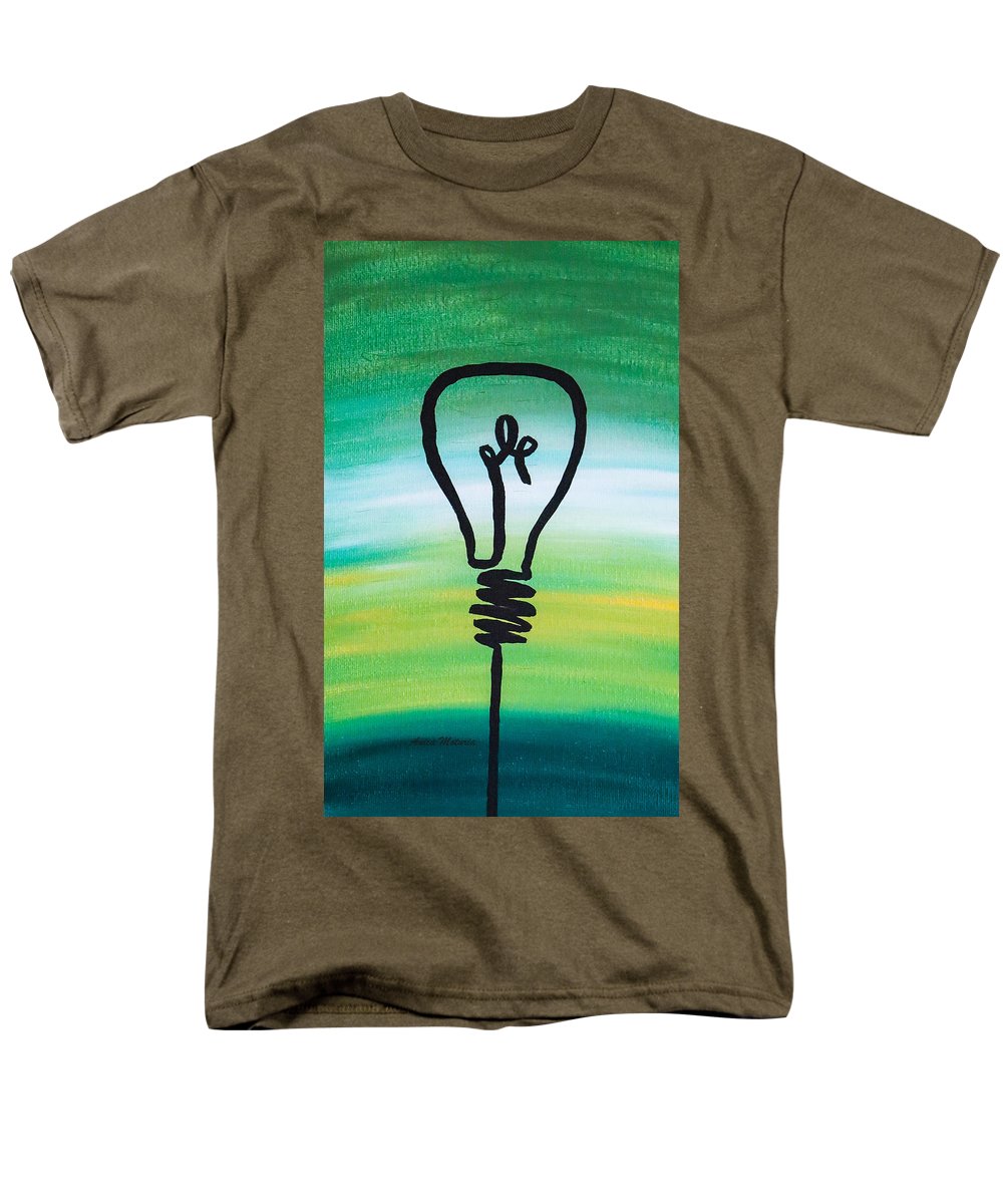 Light Bulb - Men's T-Shirt  (Regular Fit) - Customizable