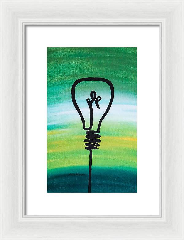 Light Bulb - Framed Print - Customizable