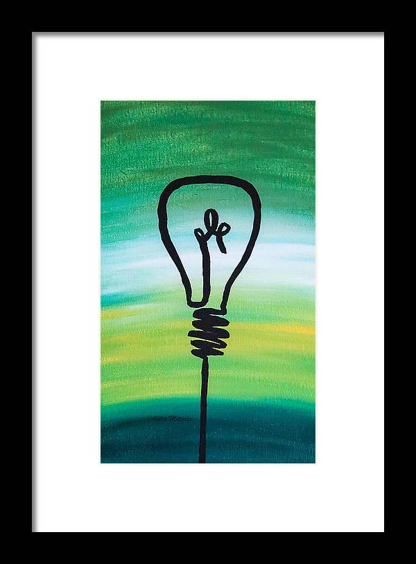 Light Bulb - Framed Print - Customizable