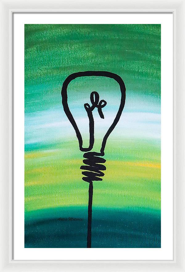 Light Bulb - Framed Print - Customizable