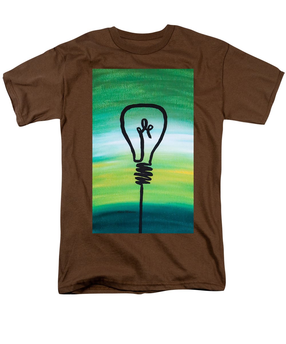 Light Bulb - Men's T-Shirt  (Regular Fit) - Customizable