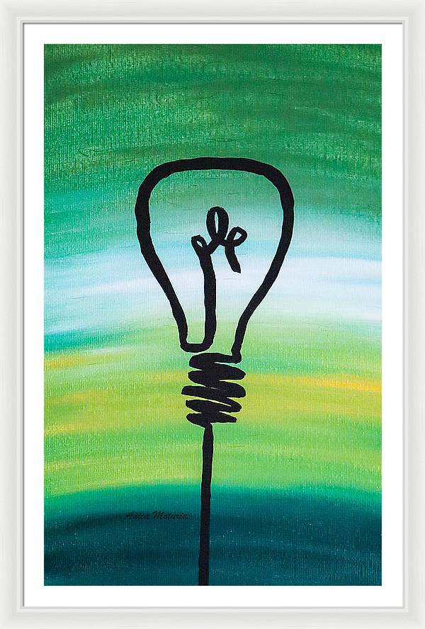 Light Bulb - Framed Print - Customizable