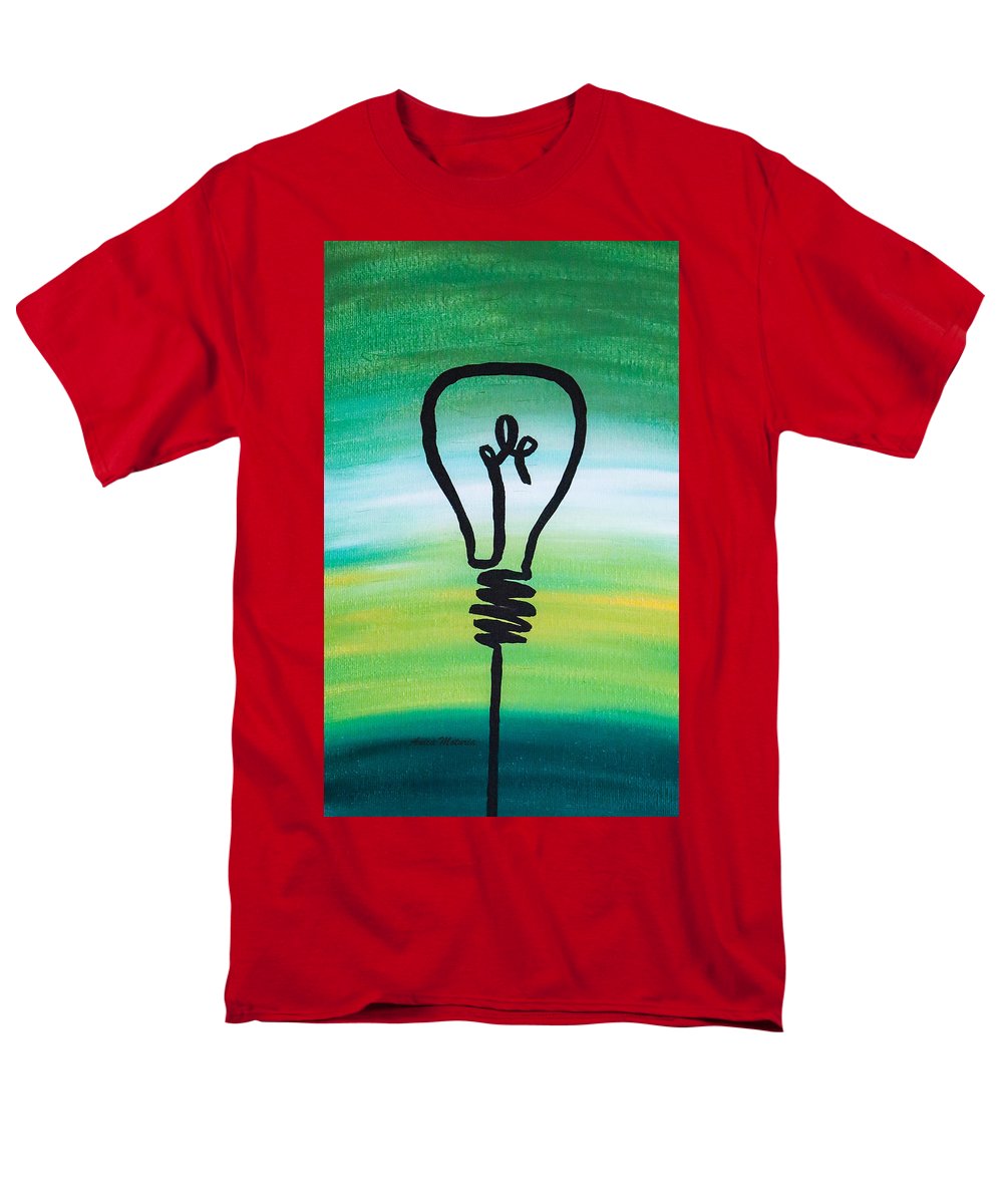 Light Bulb - Men's T-Shirt  (Regular Fit) - Customizable