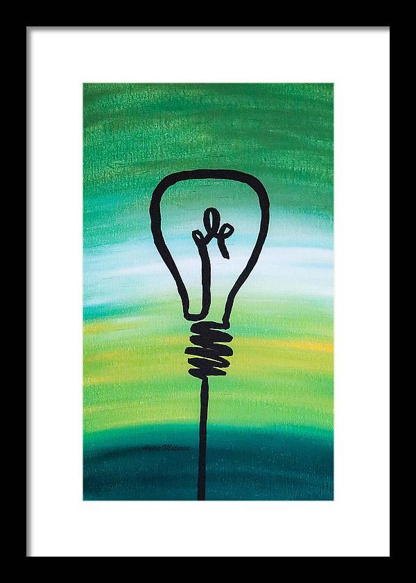 Light Bulb - Framed Print - Customizable