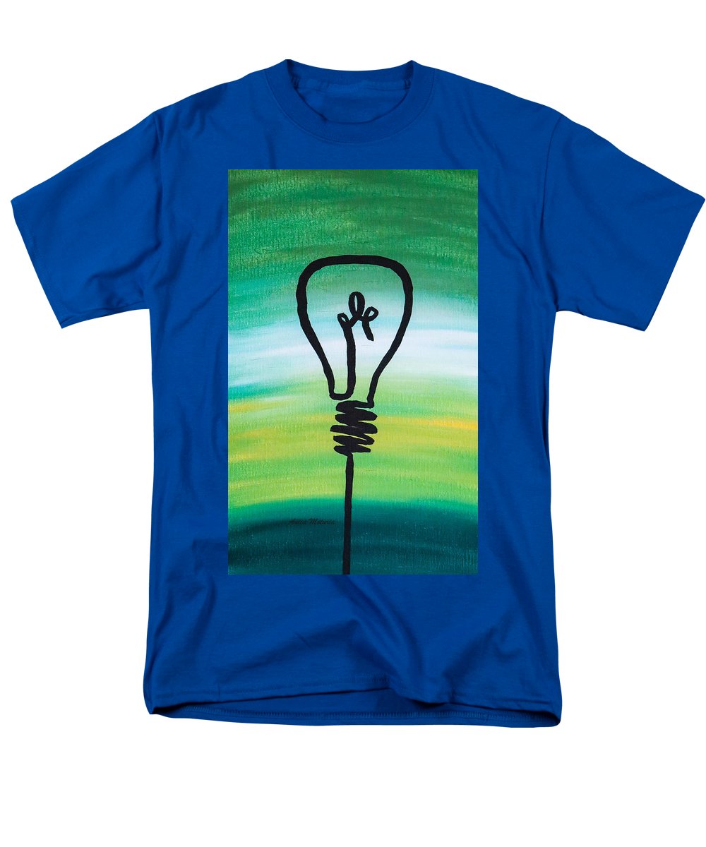 Light Bulb - Men's T-Shirt  (Regular Fit) - Customizable