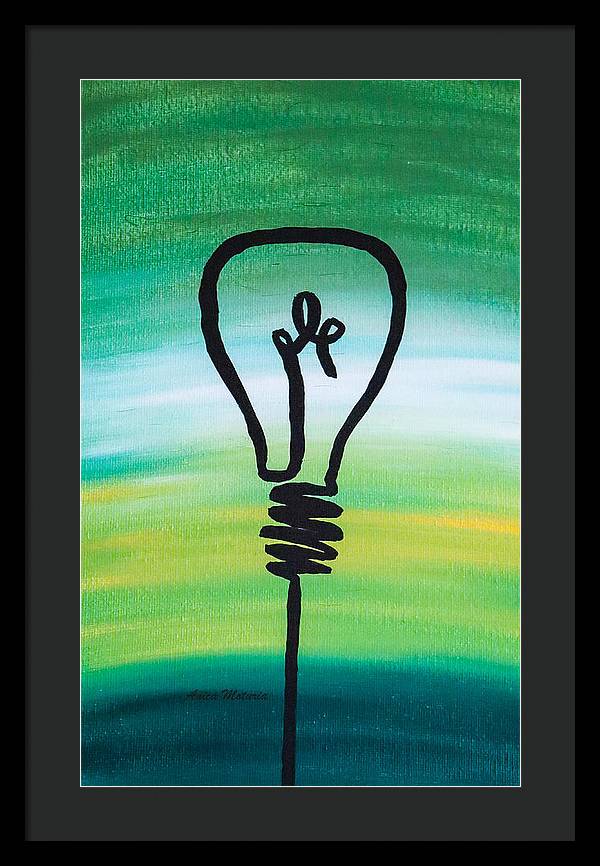 Light Bulb - Framed Print - Customizable