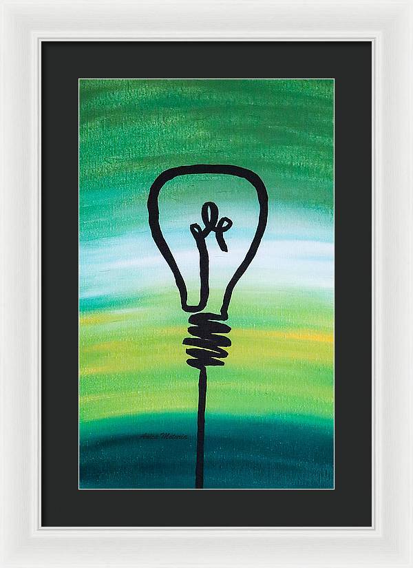 Light Bulb - Framed Print - Customizable