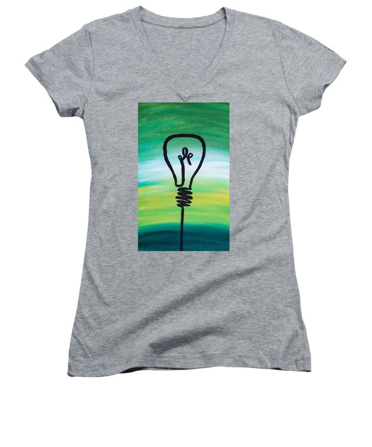 Light Bulb - Women's V-Neck - Customizable