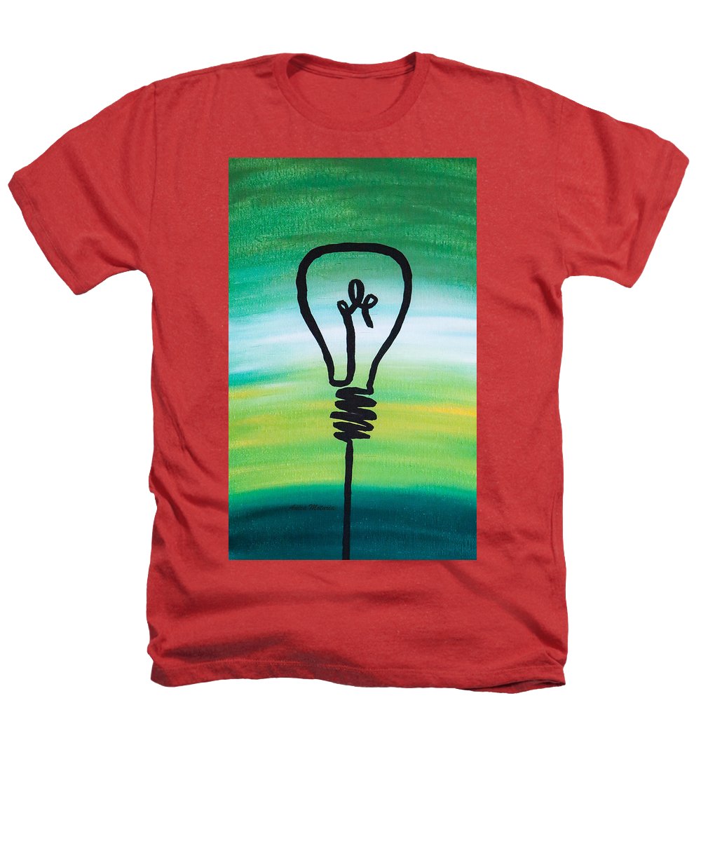 Light Bulb - Heathers T-Shirt - Customizable