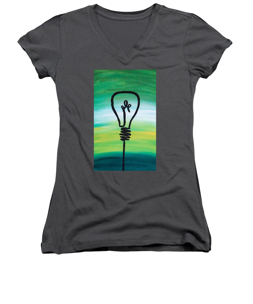 Light Bulb - Women's V-Neck - Customizable