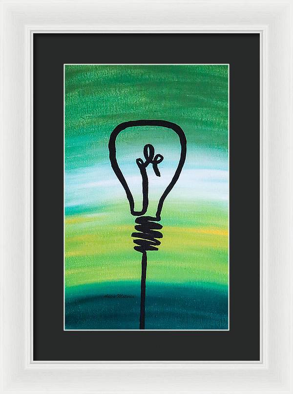 Light Bulb - Framed Print - Customizable