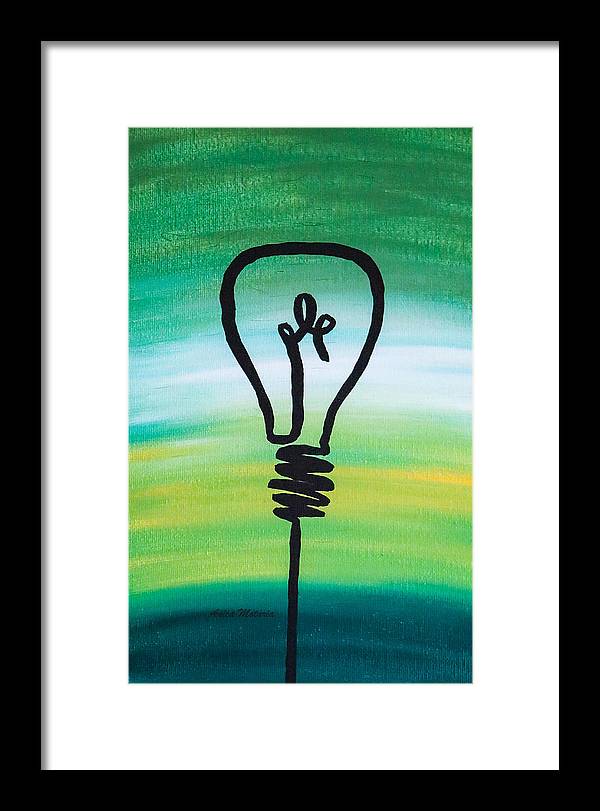 Light Bulb - Framed Print - Customizable