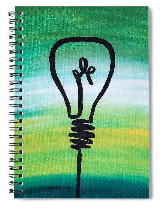 Light Bulb - Spiral Notebook - Customizable