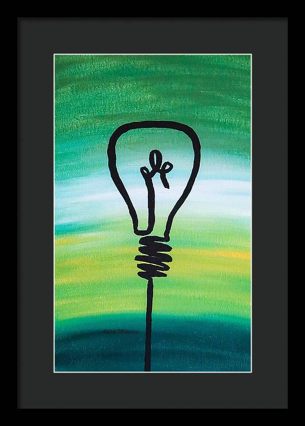 Light Bulb - Framed Print - Customizable