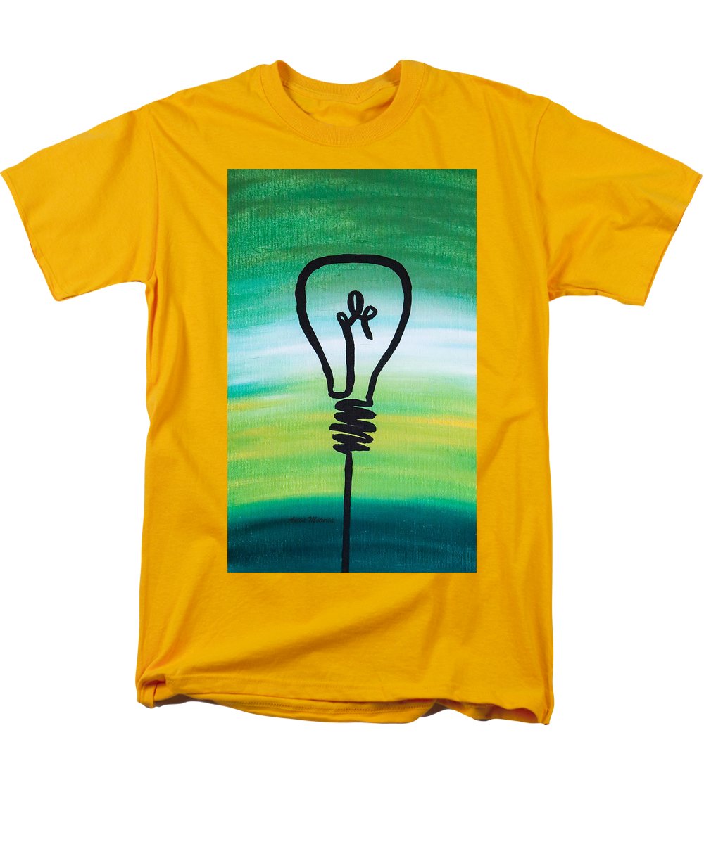 Light Bulb - Men's T-Shirt  (Regular Fit) - Customizable