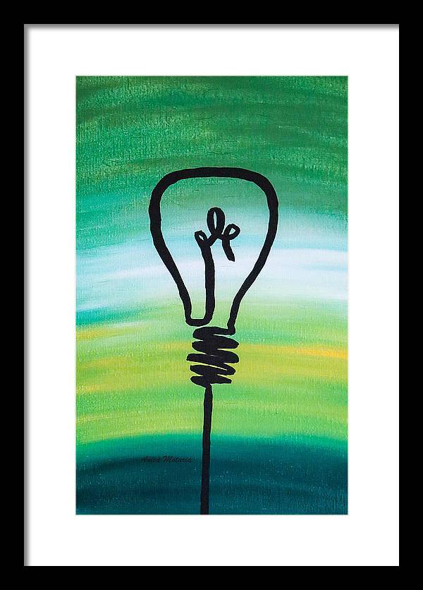 Light Bulb - Framed Print - Customizable