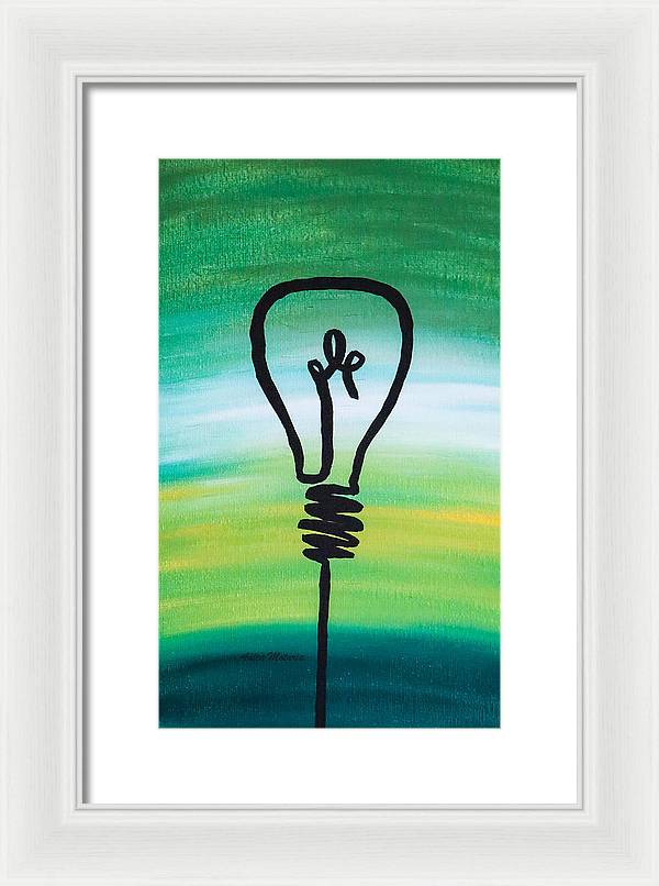 Light Bulb - Framed Print - Customizable