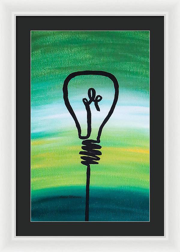 Light Bulb - Framed Print - Customizable