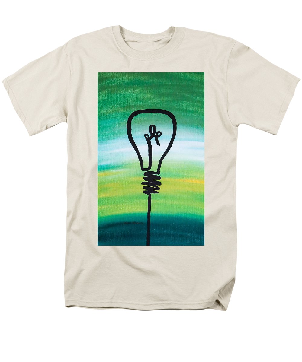 Light Bulb - Men's T-Shirt  (Regular Fit) - Customizable