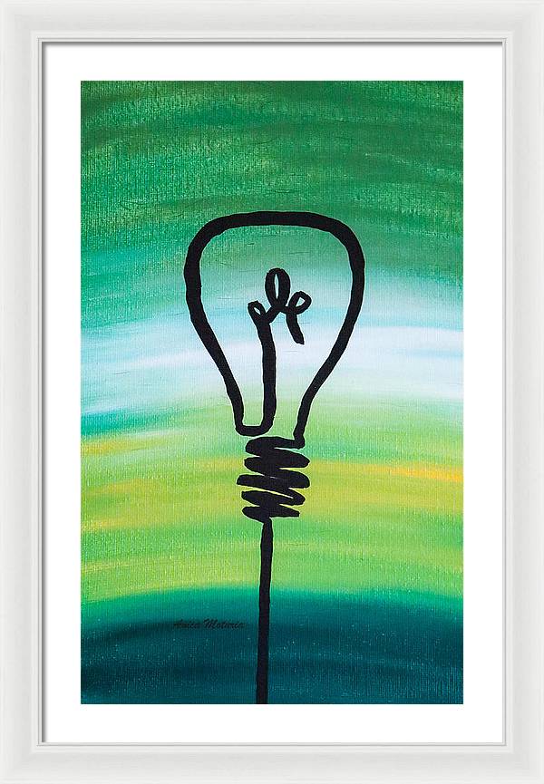 Light Bulb - Framed Print - Customizable