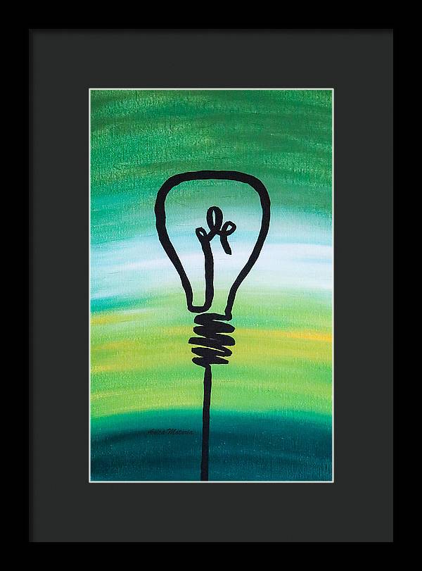 Light Bulb - Framed Print - Customizable