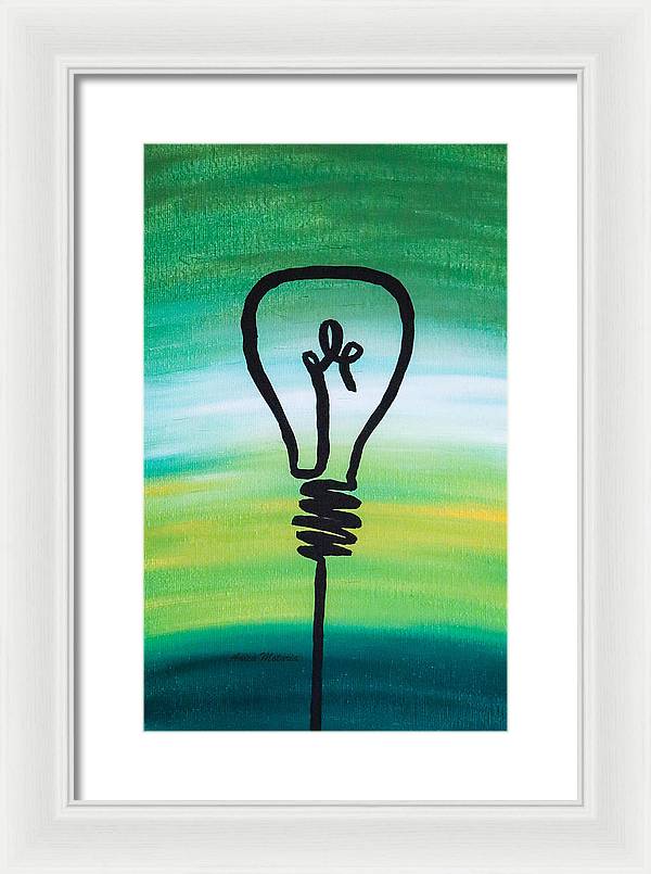 Light Bulb - Framed Print - Customizable