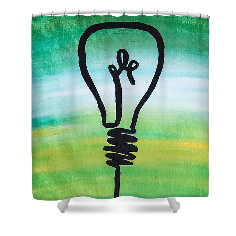 Light Bulb - Shower Curtain - Customizable