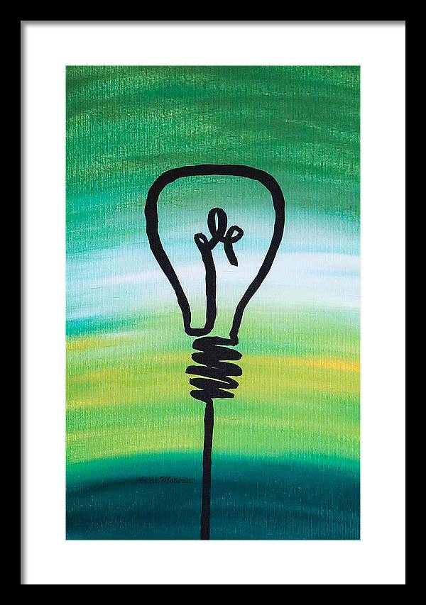 Light Bulb - Framed Print - Customizable