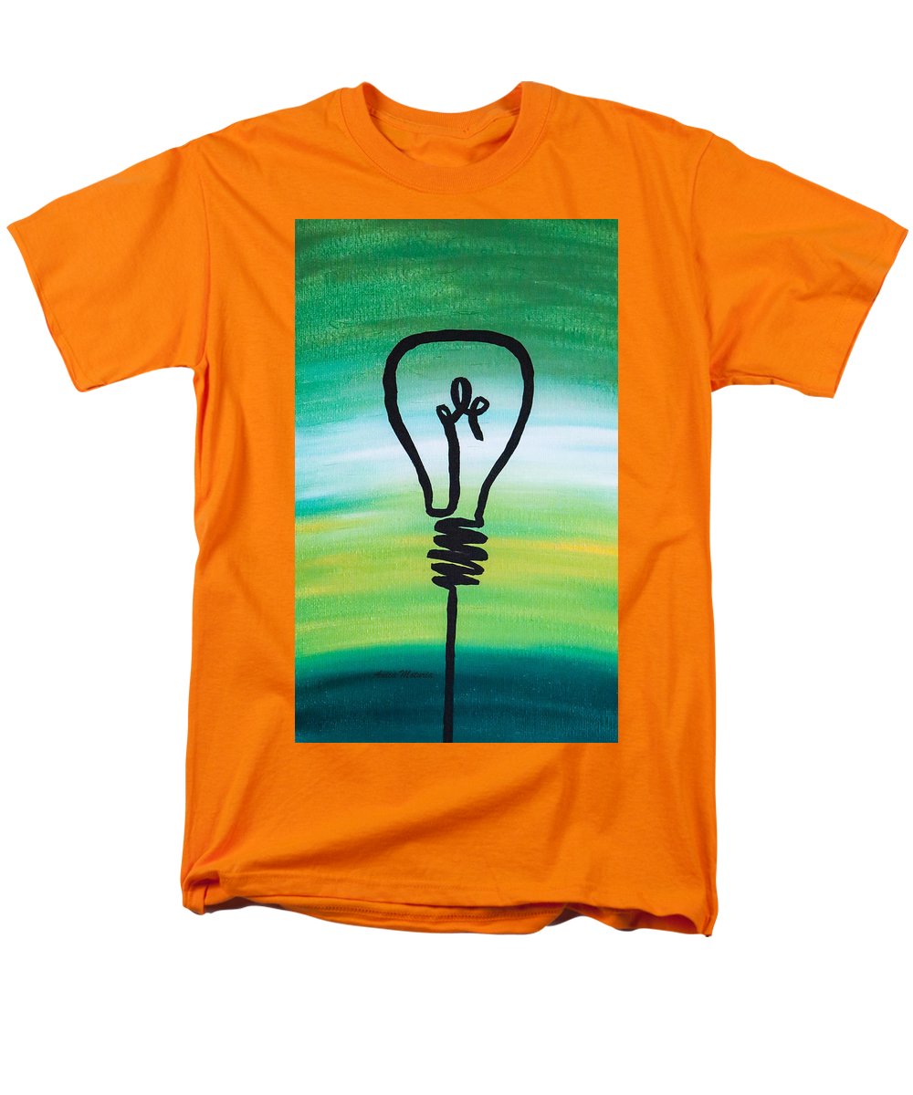 Light Bulb - Men's T-Shirt  (Regular Fit) - Customizable