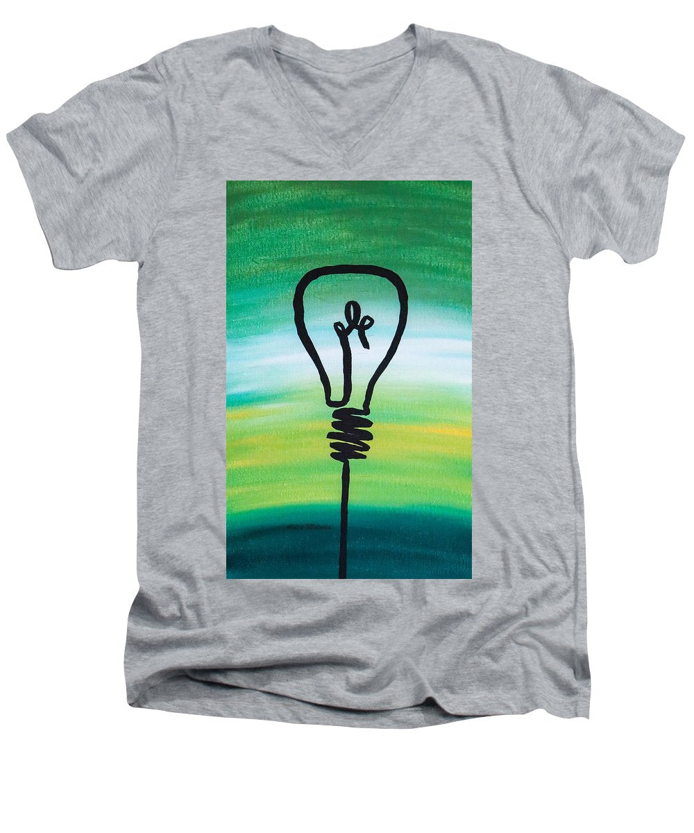 Light Bulb - Men's V-Neck T-Shirt - Customizable