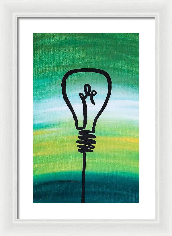 Light Bulb - Framed Print - Customizable