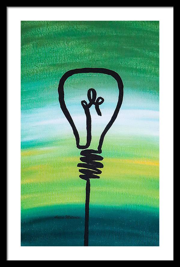 Light Bulb - Framed Print - Customizable